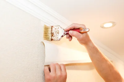 Pose de papier peint à Darvoy — revêtements muraux et toiles de verre